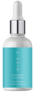Bottle showing the k.skin c20 advanced vitamin c serum skincare